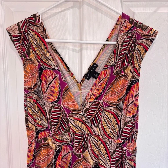 TRIBAL leaf printed dress - Picture 2 of 5